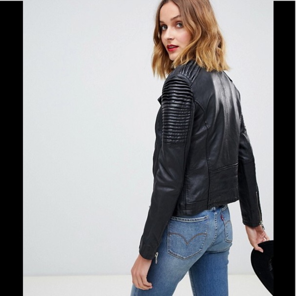 PRICE DROP! Barney’s Originals Leather Moto Jacket - Picture 2 of 8